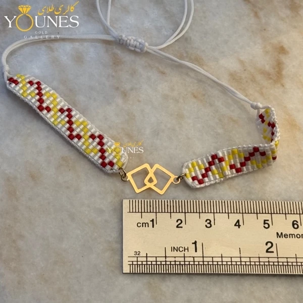 دستبند میوکی مربعی طلا